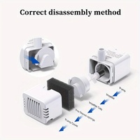 Pompe de fontaine à eau automatique pour animaux de compagnie (chats et chiens) avec accessoire de bol de remplacement ultra-silencieux, submersible, USB, IPX8, CE, 28 dB