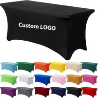 Nappes rectangulaires extensibles en polyester pour tables de 6 pieds – Idéales pour fêtes à domicile, salons professionnels, banquets, mariages et événements