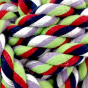 Juguete de Cuerda de Algodón de 5 cm de Colores Mezclados, Duradero e Interactivo, con Sonido, para Perros y Gatos, Empaquetado en Bolsa - Product Image 2