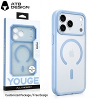 Étui de téléphone magnétique personnalisé ATB pour iPhone 18, effet peau, antichoc, charge sans fil, étui de téléphone magnétique personnalisé, vente en gros