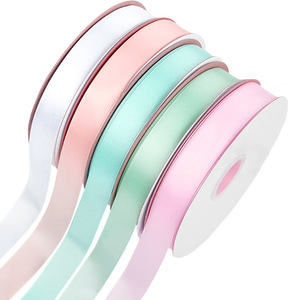 Pita Poliester Dua Sisi Tebal 2.5cm untuk Aksesoris Rambut, Kotak Hadiah, Pembungkus Bunga, dan Proyek DIY (Tersedia) - Product Image 4