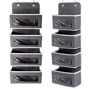 Kingwillow Premium Over the Door Hanging Storage Organizer with Clear Window 4 Pockets for Pantry Baby Closet Room Hanging <strong>Stor</strong> - Product Image 1