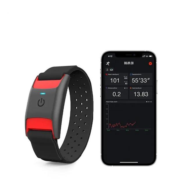 Bluetooth5.0 ANT+ Heart Rate Monitoring Fitness Trackers Armband for Cycling Training GYM Club Wristband