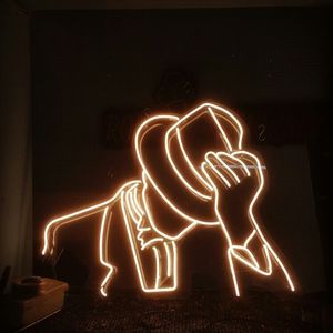 Tùy Chỉnh USB LED Neon Dấu Hiệu Sexy Phụ Nữ Người Đàn Ông Phụ Nữ Trong Suốt Acrylic Trang Trí Tường Cho Văn Phòng Hoặc Sinh Nhật Bên - Product Image 6