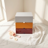 Boîte cadeau personnalisée en papier kraft, boîte magnétique pour cadeau d'anniversaire, emballage de mariage, transport