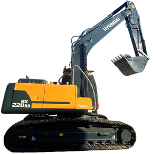 Corée : Excavatrice Hyundai HX220HD d'occasion, taille moyenne, poids opérationnel de 22 tonnes, état d'occasion, matériel de construction Hyundai HX220HD d'occasion - Product Image 1