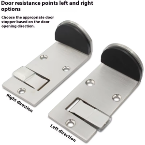 Nouveau design, butée de porte au sol en acier inoxydable de 40 mm <span class=keywords><strong>d</strong></span>'épaisseur, anti-collision, limiteur <span class=keywords><strong>d</strong></span>'ouverture, pour porte de <span class=keywords><strong>cuisine</strong></span> moderne - Product Image 5