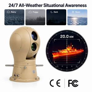 20KM Ultra-Long Range Monitoring System: AI-Powered Multi-Sensor Thermal PTZ <b>Camera</b> with Laser <b>Night</b> <b>Vision</b> - Product Image 2