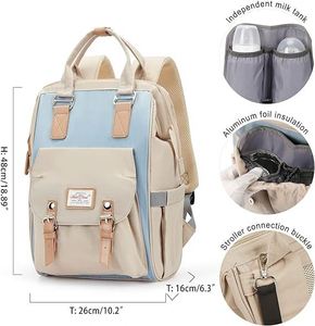 Muestra gratis Bolsa de <span class=keywords><strong>pañales</strong></span> Mochila de gran capacidad Boss Plus Mochila para bebés Bolsa de <span class=keywords><strong>pañales</strong></span> con 19 bolsillos - Product Image 4