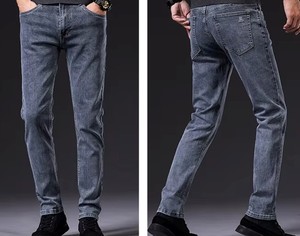 Jeans pour hommes en gros, marque privée, logo client, 100% coton, haute qualité, <span class=keywords><strong>pantalon</strong></span> en denim <span class=keywords><strong>classique</strong></span> formel, jeans pour hommes marque privée - Product Image 5