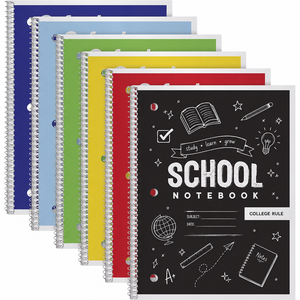 <span class=keywords><strong>Quaderno</strong></span> a Spirale Rigato Standard Universitario 8x10.5 Pollici con Tre Fori, Logo Personalizzato, Diario di Scrittura, Regalo per Studenti Universitari e Scolastici - Product Image 1