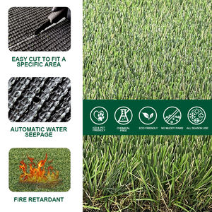 Césped Artificial Sintético de Alta Densidad, Resistente a los Rayos UV y Ecológico, para Jardinería y Paisajismo, Venta al Por Mayor de Fábrica - Product Image 4