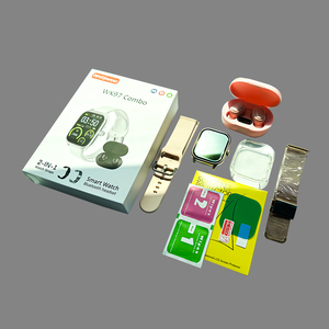 Pengiriman cepat WK97 jam tangan pintar Combo membangun gelang permainan lucu kalkulator fungsi TWS Headset WK97 jam tangan PK S300 ultra 2 - Product Image 1