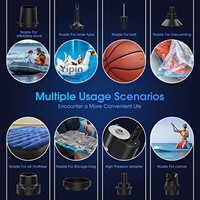 Pompe à air rechargeable par USB 3-en-1 avec dégonfleur et lampe de secours pour kayak, SUP, paddleboard, matelas pneumatique, bateau pneumatique