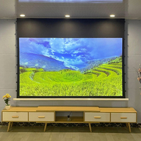 Écran de projection motorisé électrique blanc mat HD 150 pouces 16:9 pour les cinémas à domicile, les salles de réunion, l'éducation