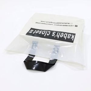 Bolsa de Plástico con Asa de LDPE/HDPE, Diseño de Logotipo Impreso Personalizado, Bolsa de Compras con Asa Suave para Empacar Ropa y Zapatos - Product Image 2
