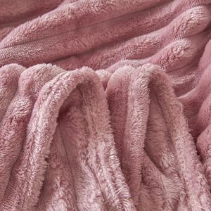 Couverture Polaire en Flanelle à Rayures de Haute Qualité 200*230, Ultra Douce <span class=keywords><strong>Couleur</strong></span> Unie, pour Maison Lit Canapé Bureau - Product Image 6