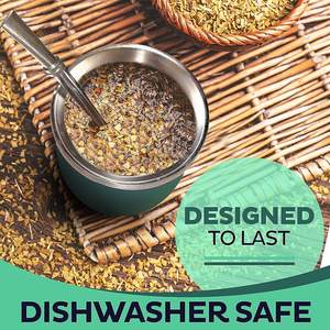 Vaso de acero inoxidable de doble pared con <span class=keywords><strong>Mate</strong></span> Bombilla, varios colores de Brasil, Argentina - Product Image 6