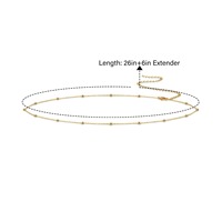 Étanche En Acier Inoxydable Plaqué Or 18k Mode O Chaîne Corps Chaîne Populaire Sexy Taille Chaîne Bohème Bijoux En Gros Prix