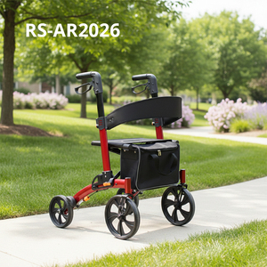 Déambulateur léger en aluminium Relaxsmith pour les utilisateurs à domicile, robuste, hauteur réglable, parfait pour une utilisation active en extérieur - Product Image 1