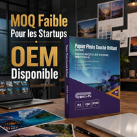 Papier photo jet d'encre brillant pour studio, rouleau de papier photo OEM pour impression photo, papier photo jet d'encre pour impression photo vif