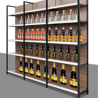 Nouveaux rayonnages métalliques légers pour supermarchés, présentoirs idéaux pour l'agencement des épiceries et des supermarchés, conception pour mini-marchés et boutiques.