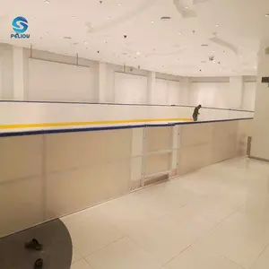 L'hdpe artificiale ha usato le mattonelle di hockey su ghiaccio del bordo del dasher ha usato le tavole del recinto delle tavole di pista di hockey