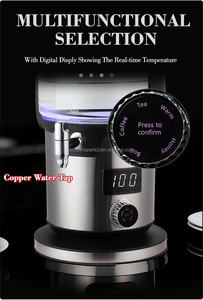 CE/CB approvato 5,6l capacità grande <span class=keywords><strong>Samovar</strong></span> alto boro <span class=keywords><strong>teiera</strong></span> in vetro tenere calda funzione a doppia caldaia pentola per tè turco bollitore - Product Image 4