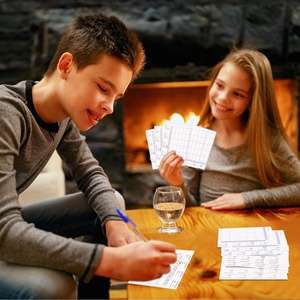 Fútbol Squares Board Pull Tabs <span class=keywords><strong>Entradas</strong></span> de juego Super Football Bowl Sports 25 Square Football Pool Cards para deportes de béisbol - Product Image 5