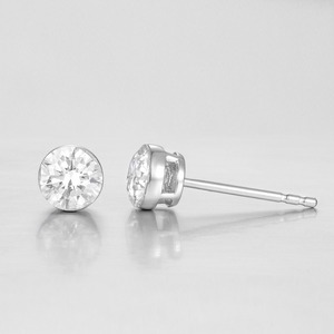 Boucles d'oreilles simples en or PT950 avec diamants de laboratoire, prix de gros, bijoux fins CaiMao, anniversaire, fiançailles - Product Image 1