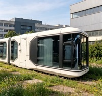 Nouvelle capsule spatiale mobile en verre trempé 2026, personnalisable, avec décoration intérieure complète – Vente chaude