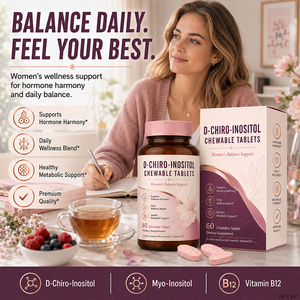 Compresse Masticabili di D-Chiro-Inositolo a Marchio Privato, Composto Nutritivo Naturale per l'Equilibrio Ormonale e il Potenziamento del Metabolismo per Donne Adulte - Product Image 1