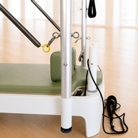 Machine de Pilates professionnelle avancée avec tour et reformer, système de poulies à 5 ressorts et cordes réglables pour usage domestique et en studio de Pilates