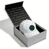 Boîtes en carton rigide personnalisées de luxe avec fermeture magnétique à charnière, épaisseur 3 mm, pour l'emballage de chapeaux et de cadeaux