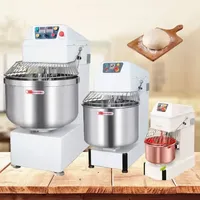 Mélangeur à Spirale à Vitesse Variable Basse pour Pâte, Vertical Professionnel de Cuisine, 110V, 120QT (15kg, 30kg, 12.5kg, 12kg) (HS 150 Litres 60 50 Litres 10C)