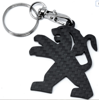 Porte-clés en fibre de carbone sur mesure, 10 pièces, pendentif découpé CNC