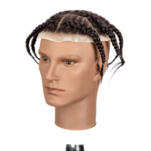 Originea Nhà Máy Người Đàn Ông Của Tóc Giả Tóc Giả Tóc Brazil Cornrow Hộp Bện Dreadlock Tóc Tóc Thay Thế Hệ Thống Cho Nam Giới - Product Image 1