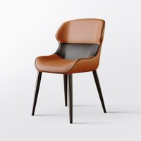Chaises de salle à manger en cuir modernes très vendues pour hôtels, restaurants haut de gamme, avec dossiers, chaises de salle à manger simples pour la maison, durables et écologiques