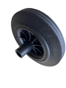 Nueva rueda de cubo de basura de acero inoxidable de 8 pulgadas - Product Image 6