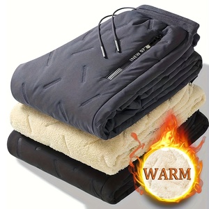 <span class=keywords><strong>Pantaloni</strong></span> Jogger Caldi in Pile da <span class=keywords><strong>Uomo</strong></span> Antivento Casual Foderati in Pile Spessi da Allenamento per Autunno/Inverno Outdoor - Product Image 1