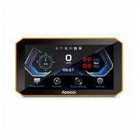 Écran GPS universel Aoocci pour moto avec CarPlay, double caméra DVR, TPMS, détection d'angle mort, affichage étanche