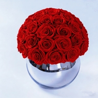 Rose éternelle artisanale en pierre de travertin, avec logo personnalisé et marque privée, pour Noël, prix usine, longue durée (3-5 ans), élégante