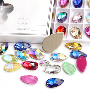 Tùy chỉnh bán buôn nhà sản xuất của K9 chất lượng cao số lượng lớn không hotfix kính thạch trong kết hợp kích cỡ và màu sắc cho may trên thả - Product Image 6