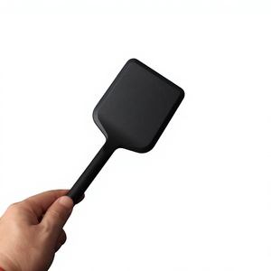 Long Thick Silicone Non-Stick Anti-Skid Anti-Scalding Spatula Spoon Shovel Kit with Colander Scraper for Cooking <b>Kitchenware</b> - Product Image 4