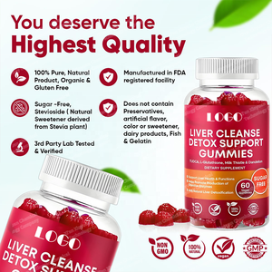 Gomitas para la Resaca, Limpieza Hepática, Desintoxicación, Fibra Dietética, Sin Gluten, Aporta Energía, Suplemento de Cardo Mariano, Silimarina, Baya del Saúco - Product Image 2