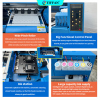 Mesin Printer DTF TIFFAN New A3 12 Inci, Kertas Transfer Panas Digital, Film PET, Mesin Pengocok Bubuk Kaos Semi-Otomatis