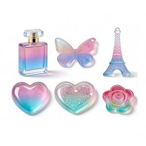 Kit de fabrication de bijoux en résine pour créateurs d'art avec résine transparente dure à durcissement UV, moules en silicone et fournitures - Product Image 6