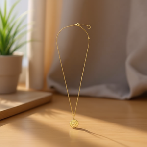 Collana con ciondolo zodiacale a forma di leone 1,5 cm in acciaio inossidabile placcato oro per donna - Product Image 2