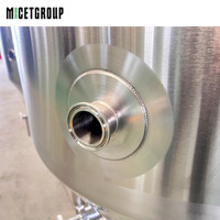 Cuve de fermentation de bière conique chemisée en acier inoxydable de fermenteurs de brasserie micro 200L Équipement de fermentation de bière artisanale 400L