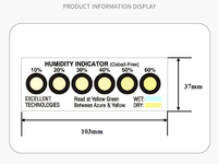 6-Spot Yellow Cobalt-Free and Halogen-Free Humidity Indicator Card for Electronic Component PCB Storage Desiccant OEM